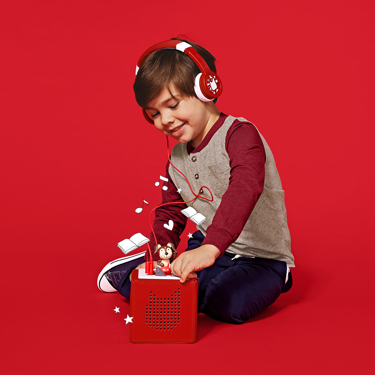 Tonies Headphones: Red