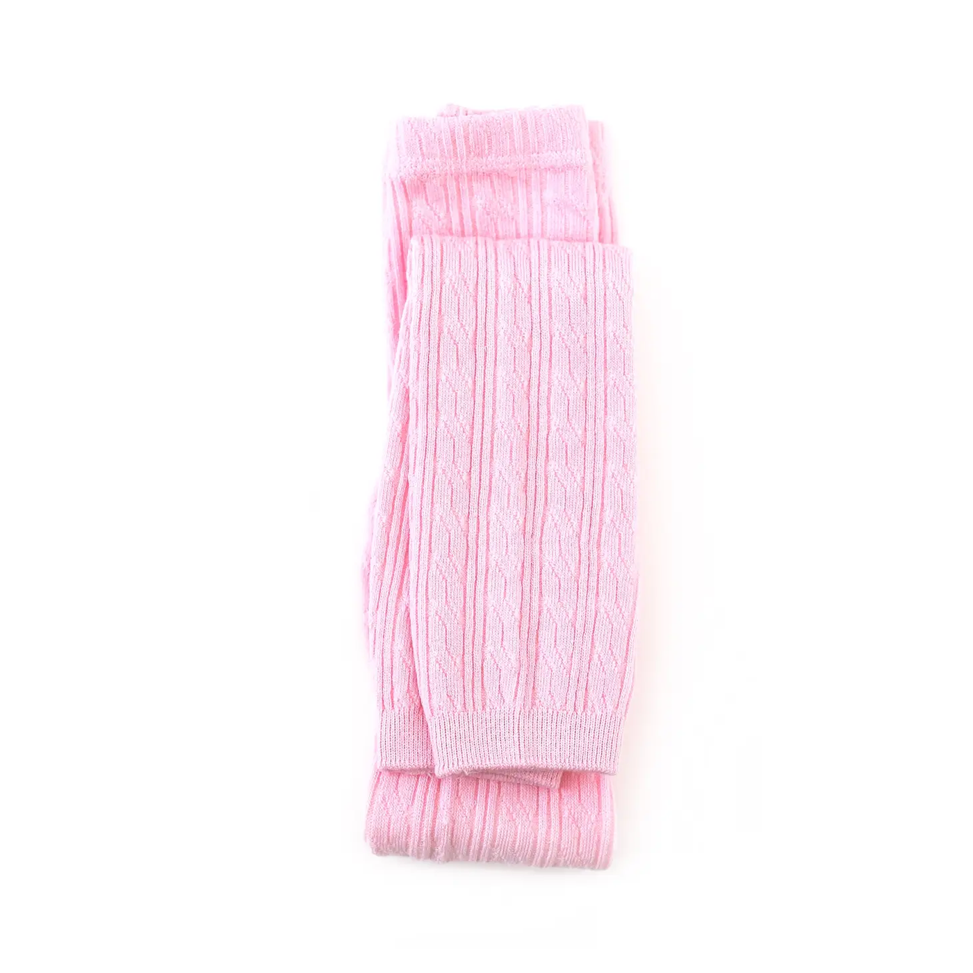 Little Stocking Co. Cable Knit Footless Tights: Peony