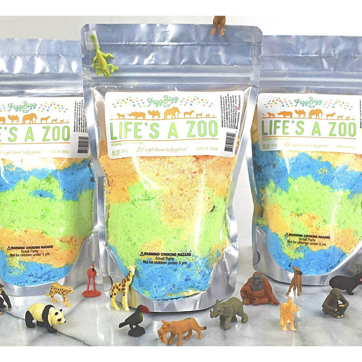 Fizz Bizz Kids Bath Salts: Life’s a Zoo