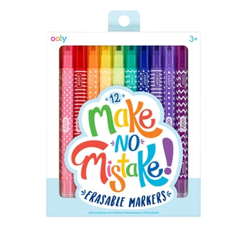 OOLY: Make No Mistake Erasable Markers - Set of 12
