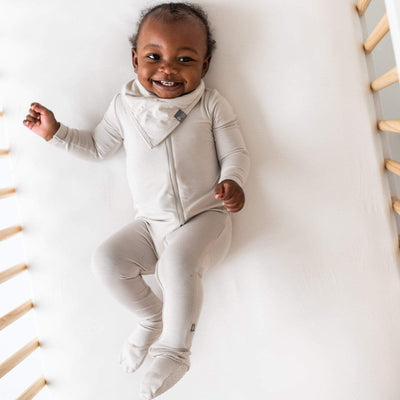 Kyte Baby Zippered Footie: Oat