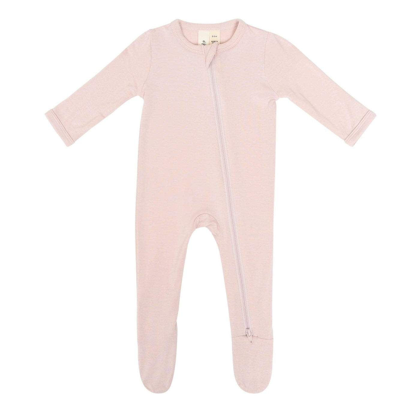 Kyte Baby Zippered Footie: Blush