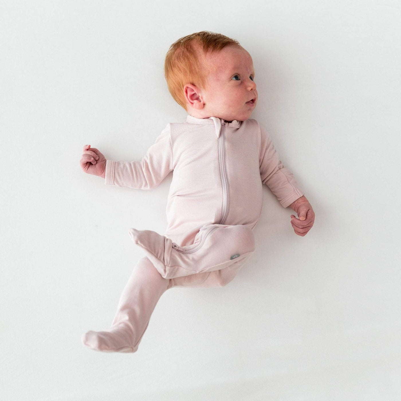 Kyte Baby Zippered Footie: Blush