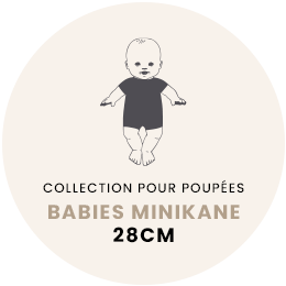 Minikane Doll Clothes: Ophelia Set - Ecru (Fits 11" Baby Doll)