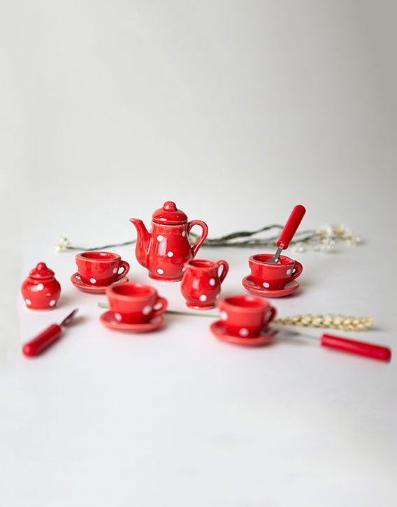 Minikane Doll Accessories: Mini Porcelain Tea Set